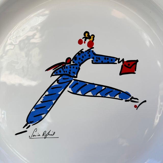 Large Porcelain Plate by Sonia Rykiel, France, 1990s For Sale - Image 14 of 18