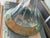 Early 20th Century Blown Glass Candlestick Lamp With Gold Gilt Base - Rewired For Sale - Image 9 of 11