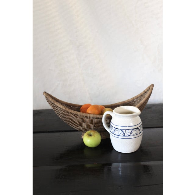 American Dedham Style Rabbit Pitcher For Sale - Image 3 of 12