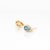 Modern Aquamarine Earrings With Earth Mined Diamond Accents: 14k Solid Gold, Pear 5x3mm For Sale - Image 3 of 5