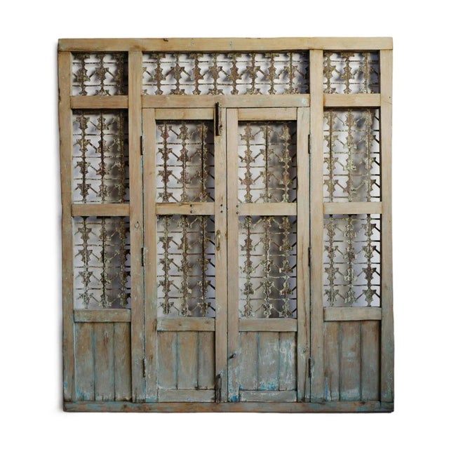 Indian Vintage Indian Iron Patio Screen Doors For Sale - Image 3 of 6