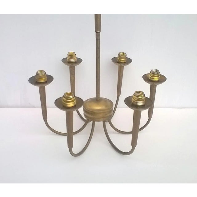 Brass Ceiling Lamp by Guglielmo Ulrich, 1940s For Sale - Image 4 of 5
