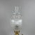 Antique French Porcelain, Brass and Satin Glass Table Lamp, 20th Century For Sale - Image 6 of 13