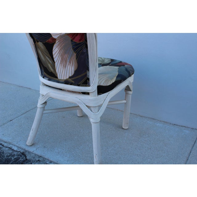 Mid-Century Modern Vintage Pencil Reed Dining Chairs - Set of Four For Sale - Image 3 of 12