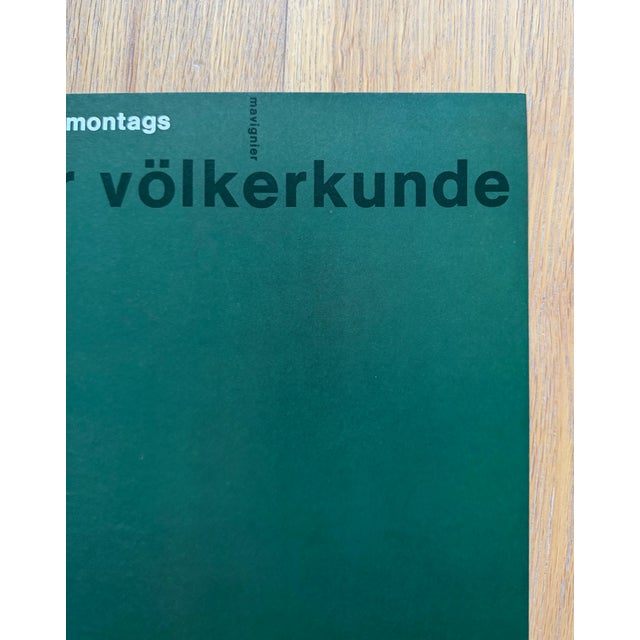 Paper Almir Mavignier (1925–2018), Exhibition Poster, Hamburgisches Museum Für Völkerkunde, 1976,Printed in Germany For Sale - Image 7 of 9