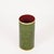 Marvelous and unique Mid-Century umbrella stand in a lovely green-toned leatherette with brass details. This incredibly...