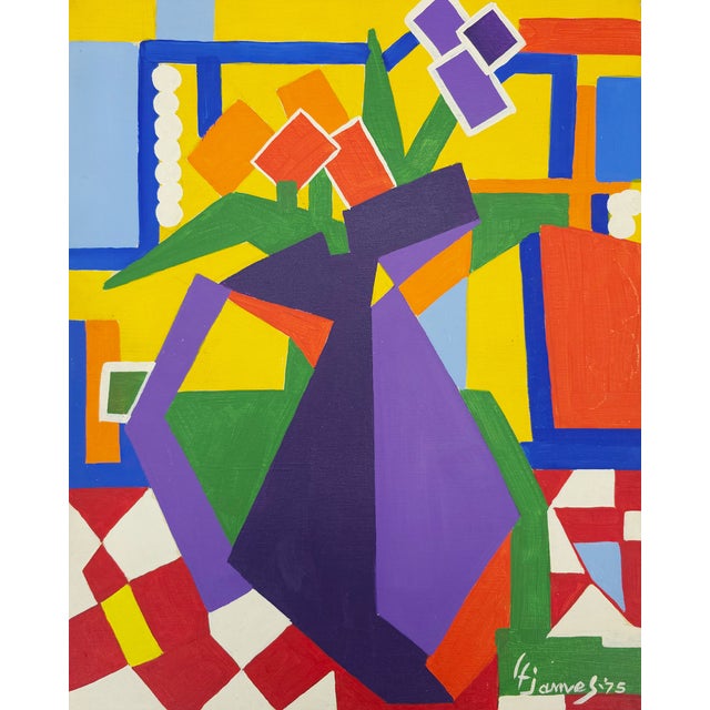 Vase and Flowers Lloyd Franklin James, c. 1975 Lloyd Franklin James’s Vase and Flowers is a vivid cubist expression of a...