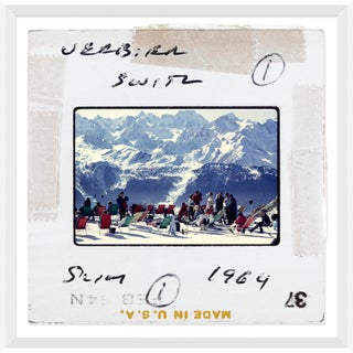 Getty Images "Lounging in Verbier - Slide" Slim Aarons, February 1, 1964 Framed Art Print For Sale