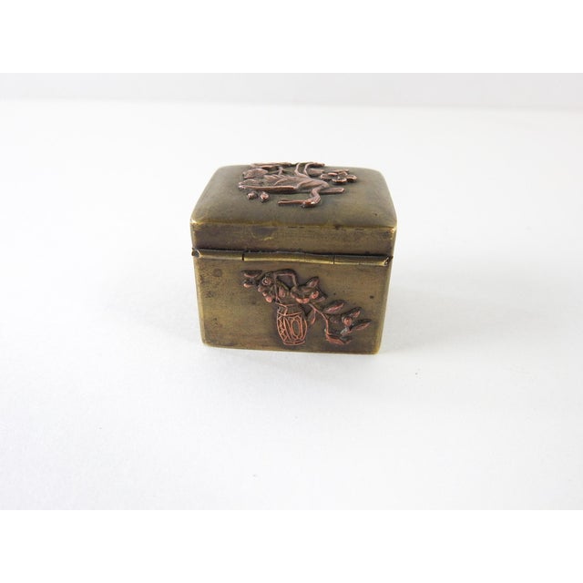 Antique Japanese Mixed Metal Pill Box Chairish