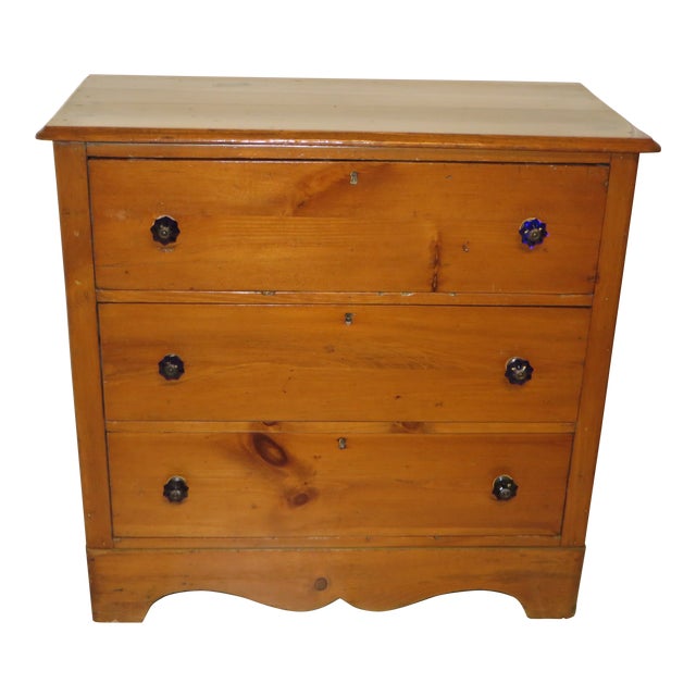 1910s Country Style Pine Chest Of Drawers Chairish