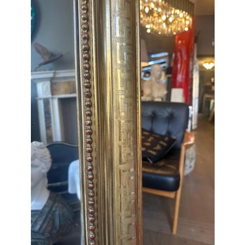 Large Antique French Louis Philippe Gilt Domed Top Mirror, 1840 For Sale - Image 6 of 13