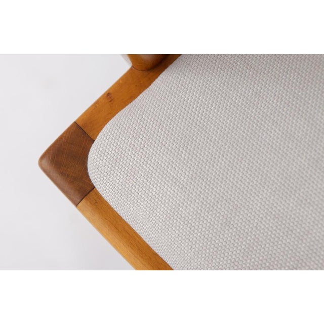 1950s Vintage German Armchair in Beech Wood, 1950s For Sale - Image 5 of 11
