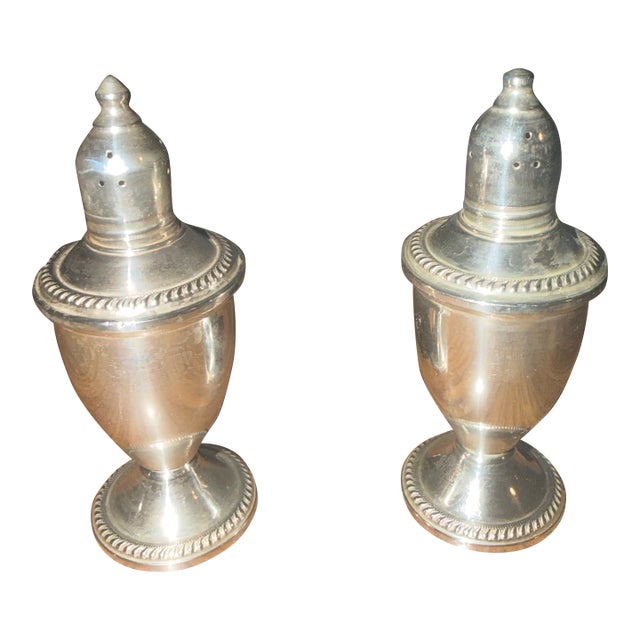 1940s Duchin Sterling Salt and Pepper Shaker Set For Sale