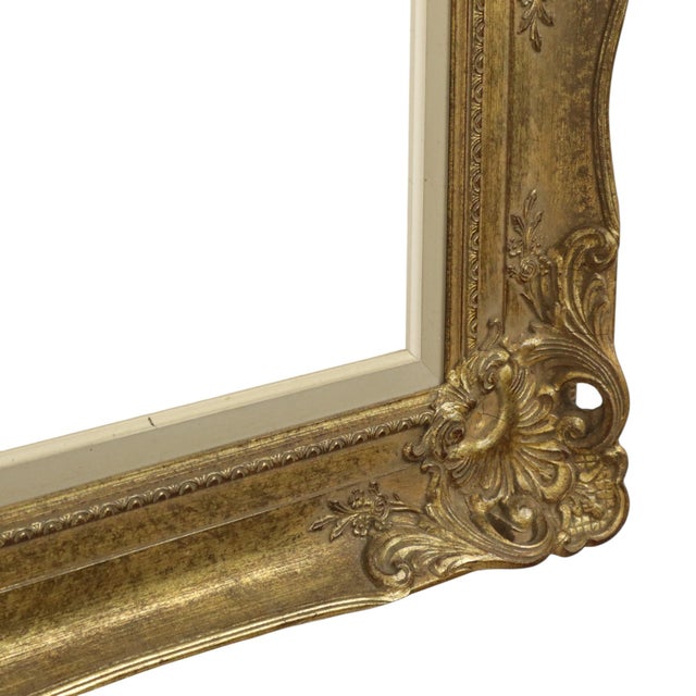 Gold Large Baroque Gilded Frame, 1950s For Sale - Image 8 of 18