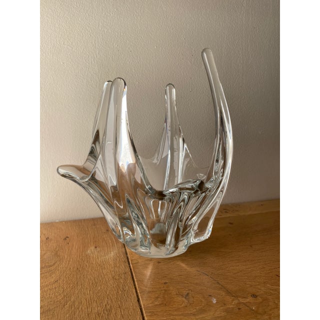 Clear Glass Octopus Vase, 1950s For Sale - Image 9 of 9