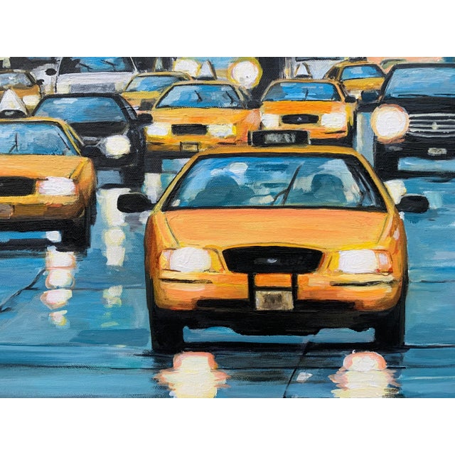 2020s Radio City New York Nyc Sunset - Unique Original Art by Contemporary British Urban Landscape Artist, For Sale - Image 5 of 13