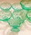 1940s Vintage Aqua Depression Glass Dessert Cups - Set of 8 For Sale - Image 5 of 8