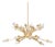 Quartz Burst Chandelier by Ashley Childers for Global Views – Satin Brass, 34” For Sale