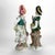 White Pair Oversized Antique German Majolica Porcelain Figures of a Maiden & Lad C1920 For Sale - Image 8 of 16
