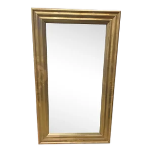 19th Century French Louis XVI Style Brass Mirror