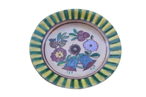 Ceramic Plate from ICS Dolker Kowaliska, 1920s