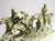 Continental Gilt Metal Equestrian Hunt Group, Circa 1900 — Riders, Horses & Hounds on Green Onyx Base For Sale - Image 9 of 14