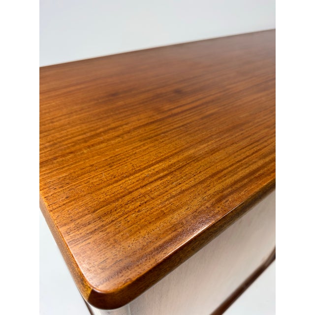 1960's Mid Century Scandinavian Teak Credenza For Sale In Boston - Image 6 of 9