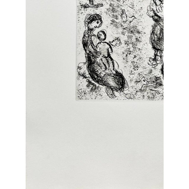 Marc Chagall, Le Retour de l'Enfant Prodigue, 1981, Aquatint Etching, Framed For Sale - Image 4 of 7