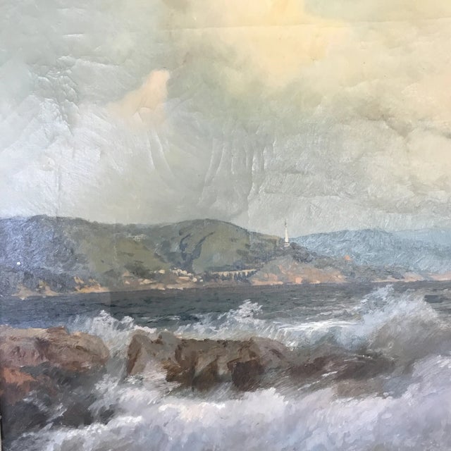 American Alexander D’Zigurski Coastal Seascape Painting For Sale - Image 3 of 12