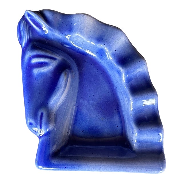 Mid Century Modern Ceramic Horse Ashtray For Sale