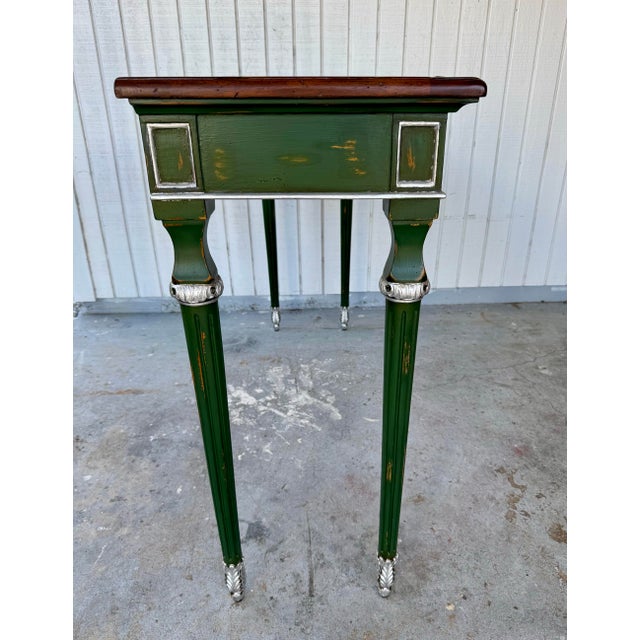 Fine Theodore Alexander Castle Bromwich Country French 4 Drawer Console Table For Sale - Image 11 of 11