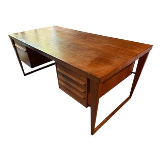 1960s Kai Kristiansen Teak Desk Fm Møbler For Sale