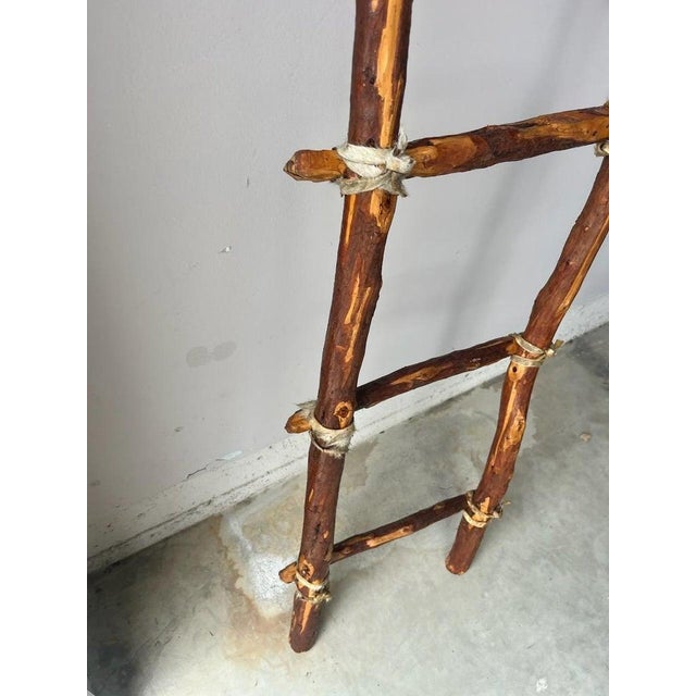 Wood Pueblo Indian Ladder - Handmade For Sale - Image 7 of 7