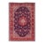 Shabby Chic Persian Blue/Rust Wool Rug - 6'4'' X 12'1'' For Sale