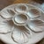 Vintage classic white french faience oyster plate in excellent condition! It can accommodate 6 oysters with a space for...