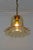 Metal Vintage Bell-Shaped Glass and Brass Pendant Lamp For Sale - Image 7 of 17
