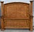 1990s Vtg. Queen Size Wood Tuscan Style Complete Bed W/Rails For Sale - Image 5 of 17
