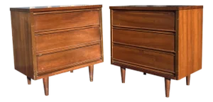Vintage Mid Century Modern Pair of Nightstands or End Tables