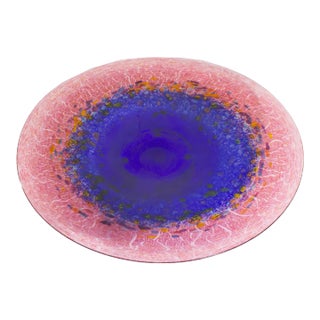 Art Glass Centerpiece Signed by Artist Robert Held For Sale