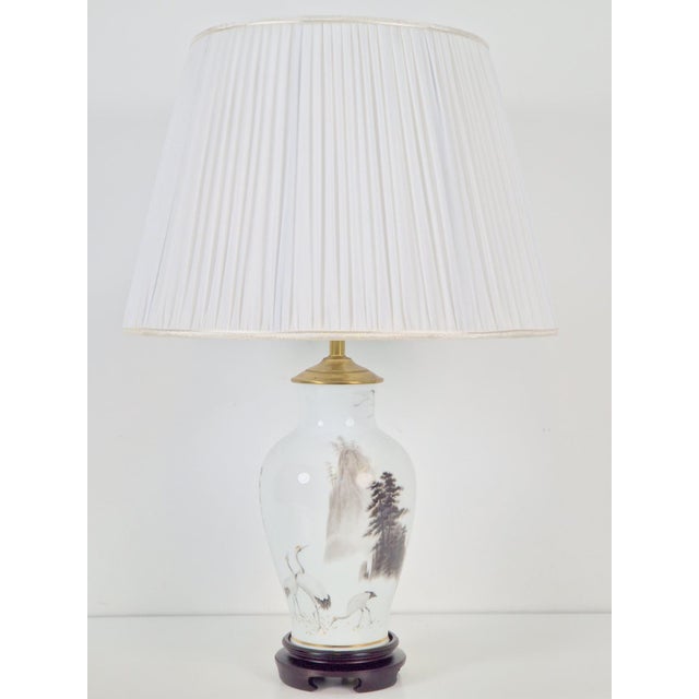 Japanese Table Lamp by Haruo Momoki for Franklin Porcelain, 1980s For Sale - Image 9 of 12