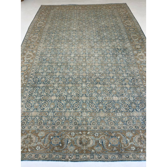 Old New House Vintage Distressed Tabriz Rug Carpet -8'8 X 13'10 For Sale - Image 4 of 8