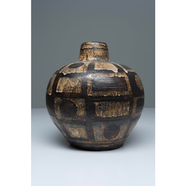 1960s German Ceramic Vase by Gerhard Liebenthron, 1964 For Sale - Image 5 of 12