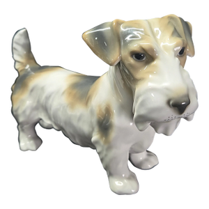 Antique Unterweissbach Porcelain Sealyham Terrier Figurine