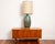 Mid-Century Modern table lamp by renowned California studio potter David Cressey. Features and earthy teal green glaze and...