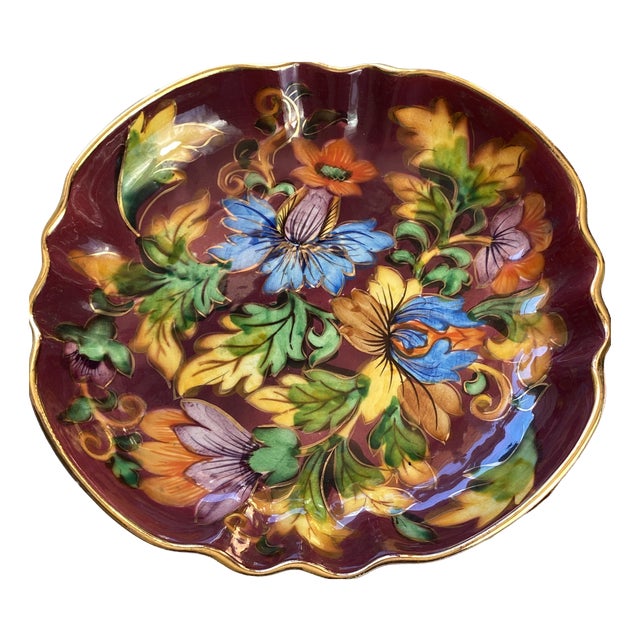 Ceramic Dish by H. Bequet Quaregnon, 1950s For Sale