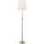 Modern Thomas O'Brien by Visual Comfort Signature Bryant Table Lamp in Polished Nickel with Linen Shade For Sale - Image 3 of 3