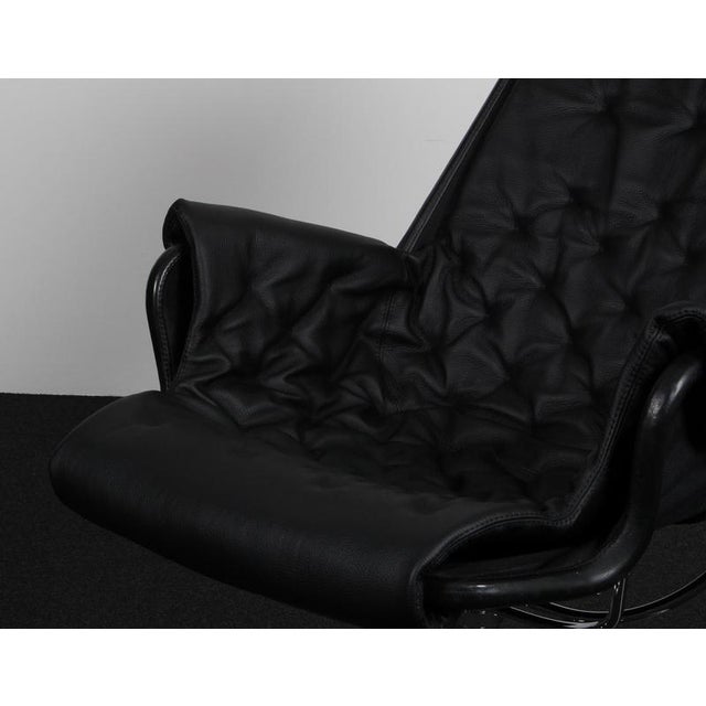 2000 - 2009 Jetson Lounge Chair in Black Leather by Bruno Mathsson for Dux, 2000s For Sale - Image 5 of 10