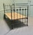 A Good Quality Victorian Single Brass and Iron Bed The bed dates from around 1880, it is heavy quality and the side irons...