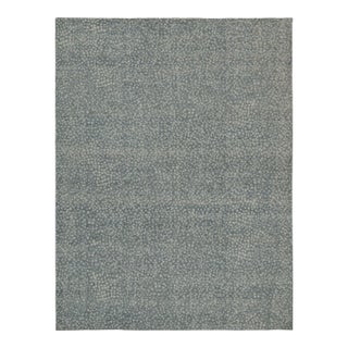 Rug & Kilim’s Oversized Spot Rug in Dusty Blue, 12x16 For Sale