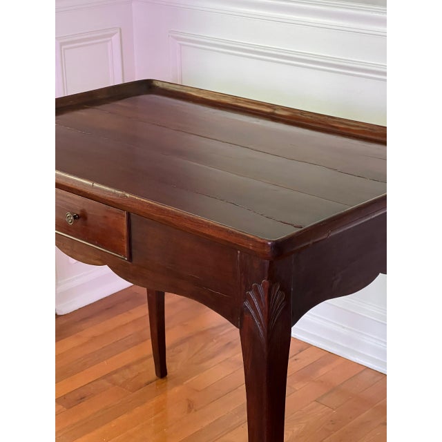 Antique French Provincial Louis XV Style Mahogany Tea Table, Circa 1900 For Sale - Image 14 of 15